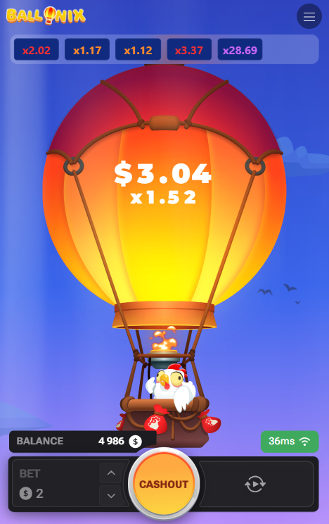 BalloniX összeütközéses játék